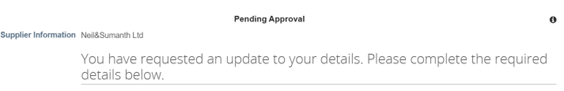 Pending Approval