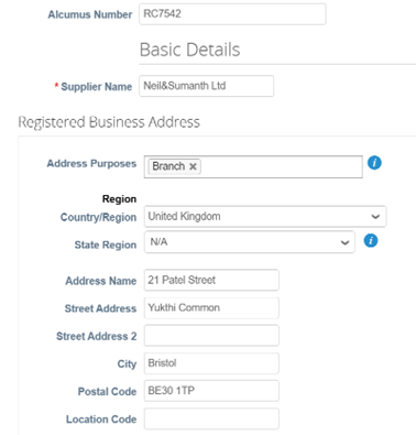 Update Form